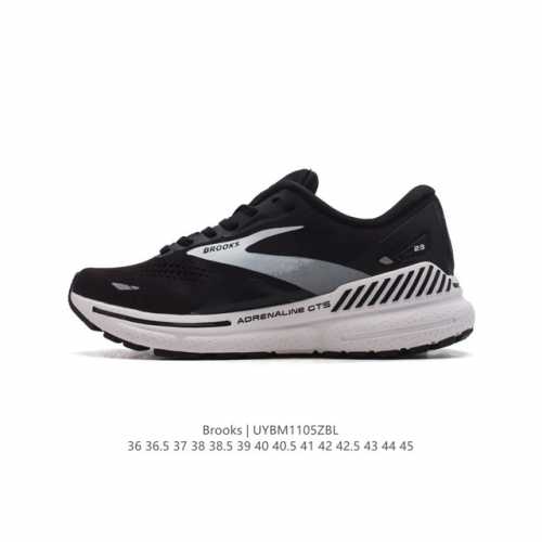 Brooks 布鲁克斯｜全新Adrenaline追岚GTS23 运动跑步鞋 搭载独特GuideRails轨道支撑系统 颜值高级。稳支撑，稳包裹，稳贴合。强稳支撑