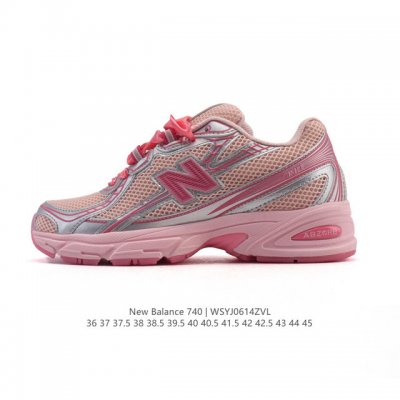 New Balance Mr740 Nb新百伦系列复古老爹风休闲运动慢跑鞋。采用轻质牛剖革拼接透气网眼衬垫织物鞋面材质 T-Beam大底提供足步弓支撑 保持步态