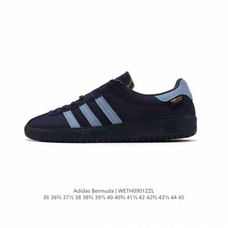 阿迪达斯 Adidas 德训鞋系列 清新 马卡龙 造型！阿迪达斯全新三叶草 Bermuda 运动板鞋悄悄上架！近期，Adidas Originals Bermu - 点击图像关闭