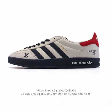 公司级 阿迪达斯 德训鞋 Adidas Originals Samba Og Shoes 经典运动鞋小白鞋 T头鞋 男女士板鞋 路易威登联名 彰显休闲摩登风情的 - 点击图像关闭