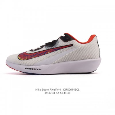 耐克 Nike Rival Fly 4 男子公路跑步鞋 低帮减震2025新款 厚底增高运动老爹鞋。前足 Air Zoom 缓震配置，缔造出众回弹的迈步体验和稳定