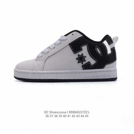 街头装品牌 Dcshoecousa时尚鞋子男女鞋休闲板鞋低帮圆头百搭 琉凤大底耐磨滑板鞋皮质运动舒适Bmx板鞋Dc。鞋型经典百搭，低帮系带设计，皮革鞋面，装饰品 - 点击图像关闭