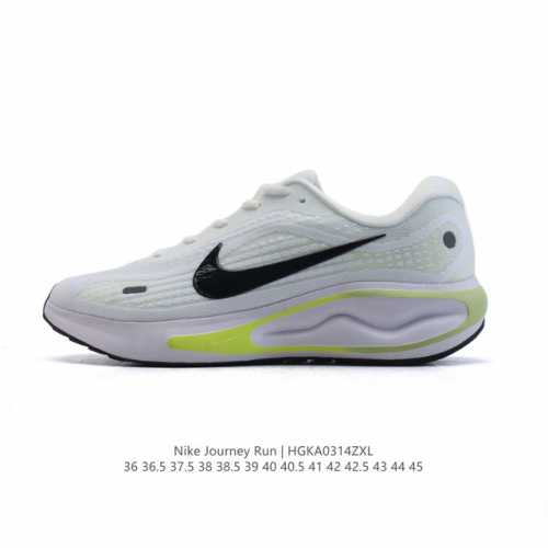 160 耐克 Nike Journey Run 男女子透气公路运动跑步鞋 厚底增高老爹鞋 搭载柔软厚实的 Comfiride 泡绵缓震配置，助你征服充满挑战的路