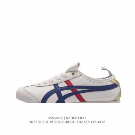 Asics 亚瑟士 男女鞋真标半码制 日产经典老牌-鬼塚虎 Onitsuka Tiger Mexico 66经典墨西哥系列复古经典百搭板鞋休闲运动鞋慢跑鞋。采用 - 点击图像关闭