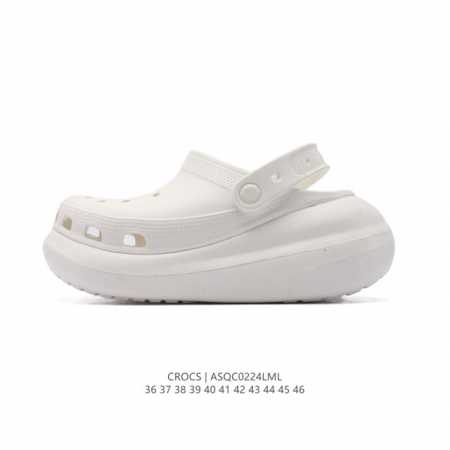 Crocs 沙滩洞洞鞋 男女休闲厚底增高凉拖鞋 卡骆驰杨幂同款 厚底增高凸显大长腿沙滩鞋 选择尺码时 建议选大一码 脚感更舒适 这款没有鞋盒 类型：男女鞋 尺码 - 点击图像关闭