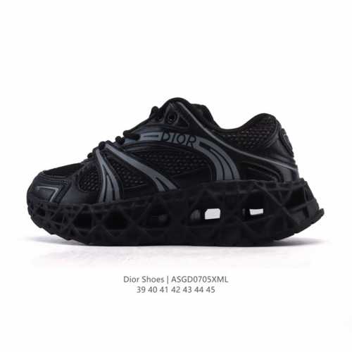帝王版 Dior 迪奥 高奢品牌 彰显高级气质 Dior 运动鞋低帮系列复古休闲鞋时尚慢跑鞋厚底老爹鞋圆头系带 运动跑鞋 生活休闲鞋 男款 时髦单品 时尚百搭