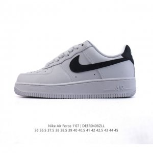 耐克 Nike Air Force 1 '07 Low 空军一号含气垫 小白鞋 低帮百搭厚底增高休闲运动板鞋。柔软、弹性十足的缓震性能和出色的中底设计，横跨复古