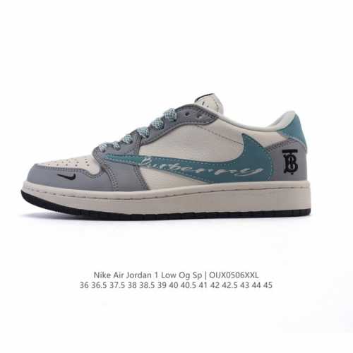 公司级 真标 耐克 Nike Air Jordan 1 Low Og Sp Military Blue Aj1乔1倒勾 2025年新款 蛇年新款 低帮篮球鞋 A