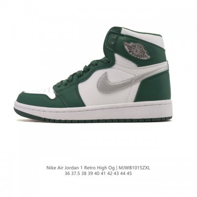 耐克 男女款运动板鞋 Nike Air Jordan 1 Retro High Og 乔丹一代Aj1 乔1 Aj1 篮球鞋复刻运动鞋。皮面高帮板鞋的设计灵感源自