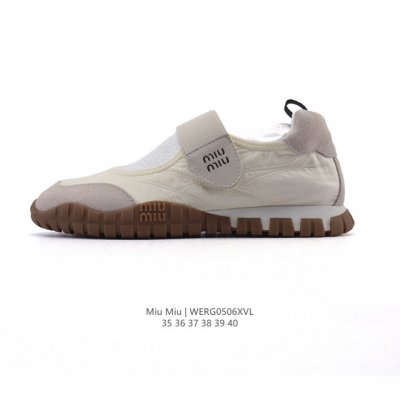 新品公司级 Miu Miu 韩系欧若拉百搭 运动甜妹风 厚底 玛丽珍鞋 2.5Cm 女 魔术贴复古时尚百搭厚底软底舒适 玛丽珍鞋 Miumiu2025S新款复古