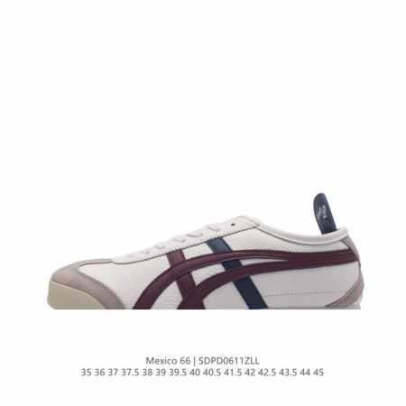 真标 Asics 亚瑟士 男女鞋真标半码制 日产经典老牌-鬼塚虎 Onitsuka Tiger Mexico 66经典墨西哥系列复古经典百搭板鞋休闲运动鞋慢跑鞋 - 点击图像关闭