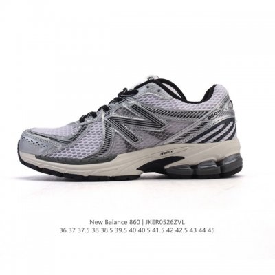 真标 Nb 新百伦 New Balance Ml860 V2 系列复古老爹风休闲运动慢跑 采用丝光猪巴皮革拼接透气网眼织物鞋面T-Beam大底提供足步弓支撑 保