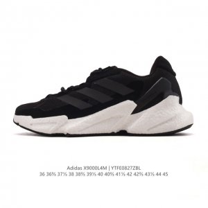 公司级 真爆阿迪达斯 Adidas Boost X9000L4 爆米花 慢跑鞋 整体造型极具速度感 运动跑步鞋 厚底增高老爹鞋。鞋面以织面材质，搭配热固橡胶装饰