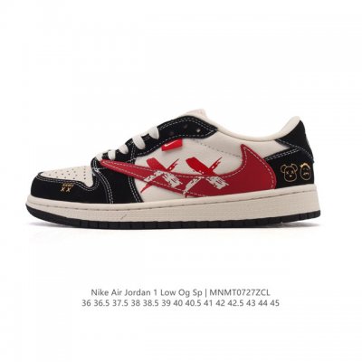 公司级 真标 耐克 Nike Air Jordan 1 Low Og Sp Military Blue Aj1乔1倒勾 2025年新款 蛇年新款 低帮篮球鞋 A