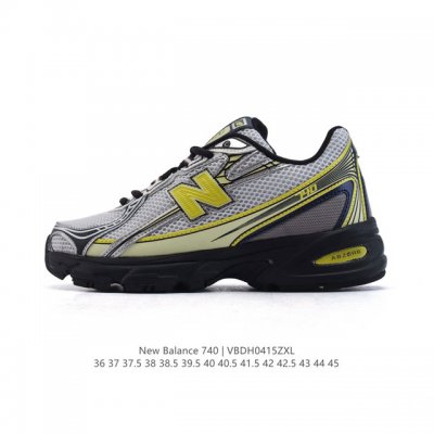 New Balance Mr740 Nb新百伦系列复古老爹风休闲运动慢跑鞋。采用轻质牛剖革拼接透气网眼衬垫织物鞋面材质 T-Beam大底提供足步弓支撑 保持步态