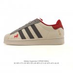 公司级 阿迪达斯 Adidas Superstar 三叶草经典贝壳头系列 新款休闲板鞋潮流男女士运动鞋 。鞋面柔软皮革材质 标志性的贝壳鞋头，锯齿三条纹，简约的