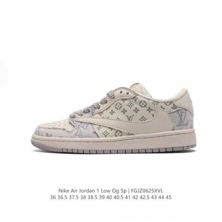 耐克 Nike Air Jordan 1 Low OG SP Military Blue AJ1乔1 倒勾 路易威登联名 低帮篮球鞋 AJ1 乔丹1代 aj1 - 点击图像关闭