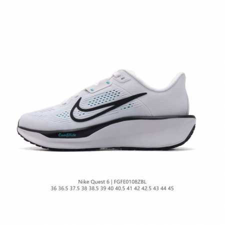 公司级 耐克nike Air Quest 6 卡贾透质轻气休运闲 透气轻盈缓震跑步鞋，Nike Quest 6男女子透气轻盈缓震跑步鞋采用匠心设计，助你心愿成真 - 点击图像关闭