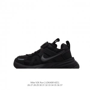 童鞋 Nike 耐克 V2K Run 减震防滑 复古低帮运动跑步鞋 超火儿童复古跑鞋，采用太空革组合呼吸网眼布鞋面材质，搭载正确4层组合底模，嵌入tpu加固稳定