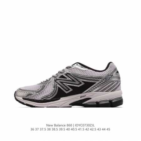 真标 Nb 新百伦 New Balance Ml860 V2 系列复古老爹风休闲运动慢跑。采用丝光猪巴皮革拼接透气网眼织物鞋面t-Beam大底提供足步弓支撑，保 - 点击图像关闭