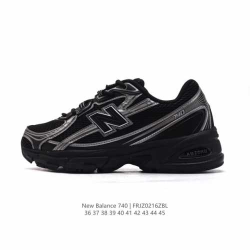 200 【公司级】New Balance Mr740 Nb新百伦系列复古老爹风休闲运动慢跑鞋。采用轻质牛剖革拼接透气网眼衬垫织物鞋面材质 T-Beam大底提供足
