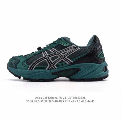 Asics Gel-Kahana Tr V4 亚瑟士户外运动鞋户外运动鞋 脚感非常好透气 户外登山鞋，这双鞋极具户外运动风格设计，大底与中底采用了Ahar耐磨橡