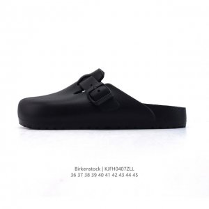 公司级德国百年知名鞋履品牌 勃肯Birkenstock Boston Suede Shearling 波士顿系列休闲凉拖鞋 低帮牛皮绒面革复古软木底包头露跟休闲