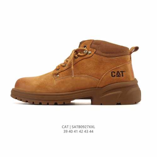 公司级 Cat卡特 新款马丁靴 潮鞋 厚底增高短靴 户外徒步运动鞋 时尚中帮靴子 真标公司卡特男士马丁靴 广东 历年经典热销款 新款牛皮革鞋面 轻便休闲鞋 耐磨