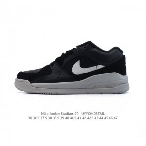公司级 耐克 Nike Air Jordan Stadium Aj90 潮流运动板鞋 Aj90 充满了对Tinkerhathield 原创设计的致敬 包括中足网