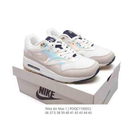 耐克 Nike Air Max 1 男女子气垫运动鞋 从法国建筑中汲取设计灵感，兼具运动风范和时尚格调，是此系列起初搭载 Air 的鞋款。疾速外观、经典缓震配置 - 点击图像关闭