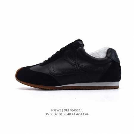 公司级 Loewe 罗意威 Ballet Runner 皮革 简约圆头 系带 低帮 运动休闲鞋这双鞋是Loewe新发布的Ballet Runner 2.0，被誉 - 点击图像关闭
