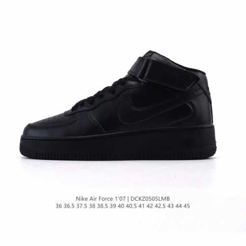 nike Air Force 7 Mid Af1耐克 空军一号 Af1 中帮 魔术贴 厚底增高运动板鞋 原楦头原纸板 打造纯正空军版型。专注外贸渠道 全掌内置蜂