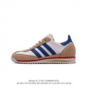 阿迪达斯adidas Sl 72 Shoes 经典复古薄底运动鞋 T头鞋 三叶草复古休闲跑步鞋休闲运动鞋 这款经典运动鞋携复古型格，来访你的活力日常 采用舒爽帆