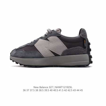 真标 Nb 新百伦 New Balance 327系列复古休闲运动慢跑鞋时尚男女运动鞋 以更纯粹的复古风格设计打造的全新造型 侧身还以解构设计，将 N 字标志以 - 点击图像关闭