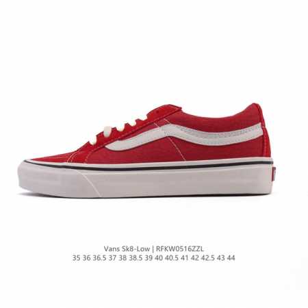 万斯 Vans Sk8-Low 经典款 小红书爆款低帮休闲帆布拼接硫化板鞋 工艺 硫化1:1 重量1:1 真标 原钢印 材质标 鞋型标 合格证 尺码 35 36 - 点击图像关闭