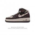 公司级 重磅联名,法国顶级高奢品牌 路易威登 Louis Vuitton x Nike Air Force 7 LV8 Mid Damier Azur LV M