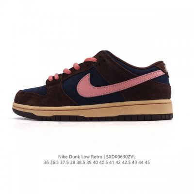 真标 耐克 Nike Dunk Low Retro 运动鞋复古板鞋，作为 80 年代经典篮球鞋款，起初专为硬木球场打造，后来成为席卷街头的时尚标杆，现以经典细节