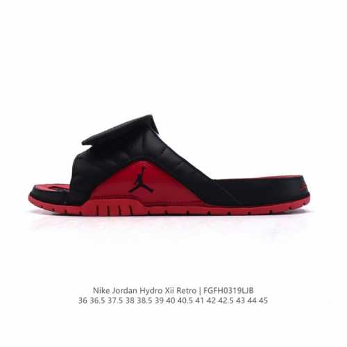 110 【新品公司级】耐克乔丹 Nike Air Jordan Hydro Xii Retro Slides 乔丹 Aj 13代 魔术贴一字拖拖鞋 沙滩鞋 溯溪