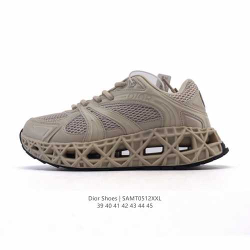 公司级 Dior 迪奥 高奢品牌 彰显高级气质 Dior 运动鞋低帮系列复古休闲鞋时尚慢跑鞋厚底老爹鞋圆头系带 运动跑鞋 生活休闲鞋 男款 时髦单品 时尚百搭