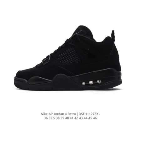 耐克 Nike Air Jordan 4 Retro Og迈克尔 乔丹aj4代乔4 中帮复古休闲运动文化篮球鞋。秉承轻量化的速度型篮球鞋设计思想完成设计，降低重 - 点击图像关闭