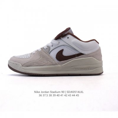 真标 耐克 Nike Air Jordan Stadium Aj90 潮流运动板鞋 Aj90 充满了对Tinkerhathield 原创设计的致敬 包括中足网状