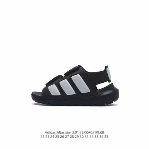 童鞋 沙滩鞋！阿迪达斯adidas Altaswim 2.01 系列夏季沙滩凉鞋魔术贴舒适轻便儿童运动防滑潮流凉鞋。 类型：儿童鞋 码数：22-35 编码：Sx
