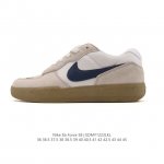 耐克Nike Sb Force 58 运动滑板鞋。这是一款将前沿创新带入街头的单品，它具有硫化杯底，具有出色的耐用性和灵活性。使用柔软皮革拼接，在饰面上放置通风