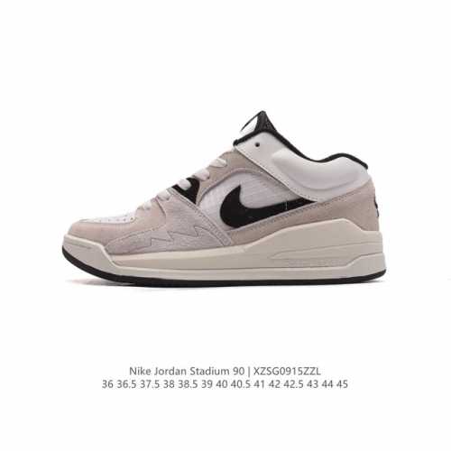 真标 耐克男女士运动板鞋 Nike Air Jordan Stadium 90 Stadium 乔丹 Aj 90 篮球鞋。Jordan Stadium 90充满