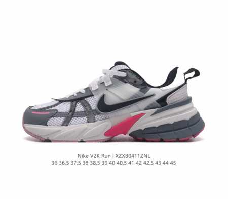 Nike 耐克 V2K Run 减震防滑 复古低帮跑步鞋 超火复古跑鞋，采用太空革组合呼吸网眼布鞋面材质，搭载正确4层组合底模，嵌入tpu加固稳定模块,双层md - 点击图像关闭