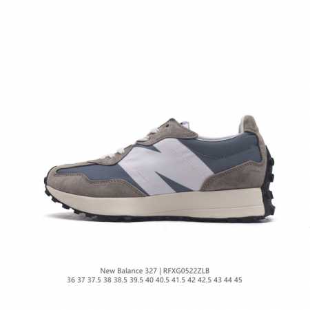 真标 Nb 新百伦 New Balance 327系列复古休闲运动慢跑鞋时尚男女运动鞋 以更纯粹的复古风格设计打造的全新造型 侧身还以解构设计，将 N 字标志以 - 点击图像关闭