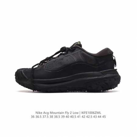 公司级 耐克 Nike Acg Mountain Fly 2 Low耐克户外登山鞋 山脉2代徒步跑鞋 男女运动鞋。采用匠心设计，打造耐穿迅疾风格，让你在沙漠、峡 - 点击图像关闭