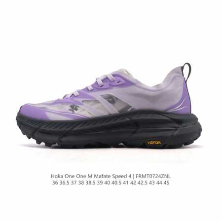 新品公司级 Hoka X Satisfy Mafate Speed 4 Lite Stsfy联名系列全新配色 飞速马法特运动鞋 越野跑鞋。Hoka One On - 点击图像关闭