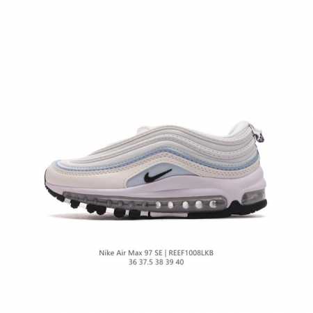 耐克nike休闲鞋 经典 气垫 Air Max 97 子弹气垫低帮运动鞋。Air Max '97 运动跑鞋以流线型鞋身和卓越科技为热爱运动的你造就全方位防护，强 - 点击图像关闭