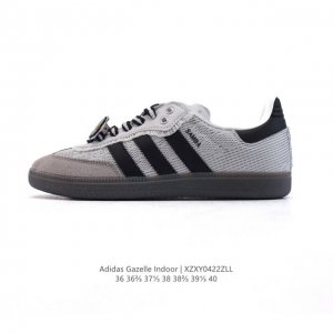 阿迪达斯 Adidas Originals Gazelle Indoor复古三叶草防滑透明橡胶板鞋经典运动鞋 2025年新款 这款经典鞋,忠于原版设计,缀撞色三